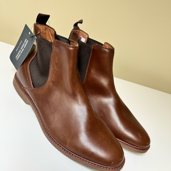 Tommy Hilfiger Men's Brown Risten Chelsea Boots Size 9.5 NWT - Picture 2 of 10